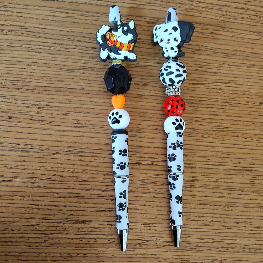 Cute Animal-Themed Pens with Paw Prints - Set Of 2